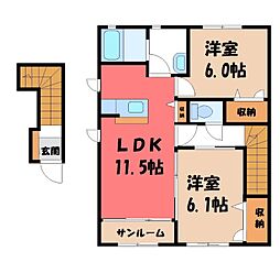 ラペ・ブロッサム C 2階