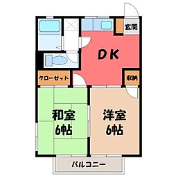 東武宇都宮線 江曽島駅 バス7分 陽南中学校前下車 徒歩15分