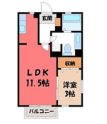 ヴォートル・メゾンC 1SKの間取図画像