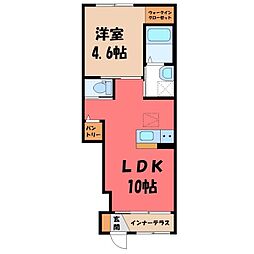 ソラーレ 1LDKの間取図画像