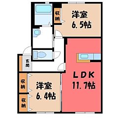JR東北本線 宇都宮駅 徒歩32分 2階/-