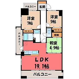 サーパス戸祭一丁目 3階
