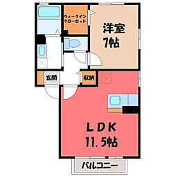 ソレイユ B 1階/-