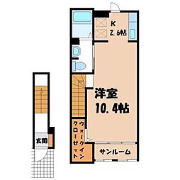 ベル・メゾンK ワンルームの間取図画像