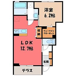 大和3 1LDKの間取図画像