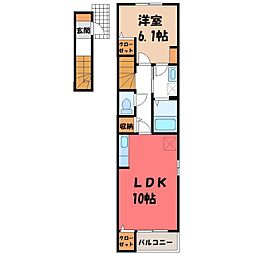 東武日光線 新鹿沼駅 徒歩14分 2階/-