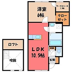JR日光線 鹿沼駅 バス20分 深津入口下車 徒歩5分 1階/-