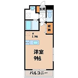 JR東北本線 雀宮駅 徒歩15分 2階/-