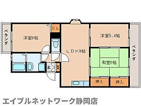 静岡県静岡市駿河区みずほ4丁目（賃貸マンション3LDK・1階・60.12㎡） その2