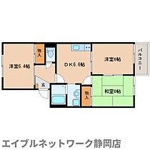 静岡県静岡市駿河区向敷地（賃貸アパート2LDK・2階・54.83㎡） その2