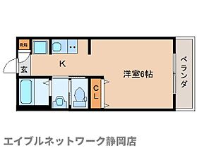 静岡県静岡市葵区吉野町（賃貸マンション1R・2階・22.94㎡） その2