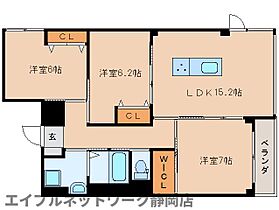 静岡県静岡市葵区南安倍1丁目（賃貸マンション3LDK・4階・80.66㎡） その2