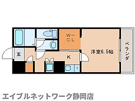 静岡県静岡市葵区音羽町（賃貸マンション1K・1階・28.80㎡） その2