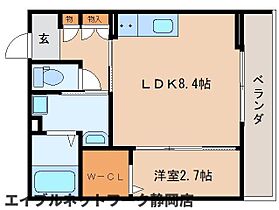 静岡県静岡市葵区水落町（賃貸マンション1LDK・3階・33.24㎡） その2