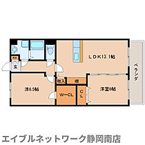 静岡県静岡市駿河区西島（賃貸マンション2LDK・3階・59.96㎡） その2