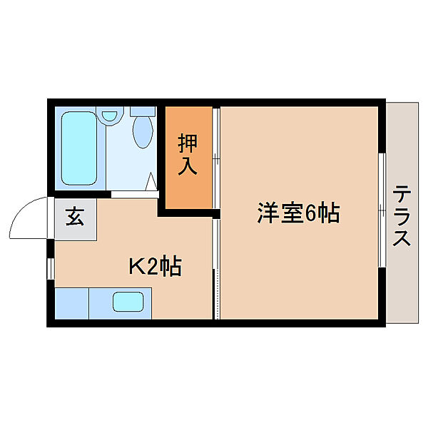 静岡県静岡市駿河区小鹿(賃貸マンション1K・1階・17.00㎡)の写真 その2