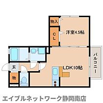 静岡県静岡市駿河区西島（賃貸アパート1LDK・2階・37.03㎡） その2