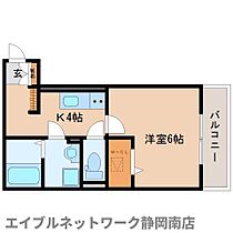 静岡県静岡市駿河区曲金6丁目（賃貸アパート1K・1階・26.23㎡） その2