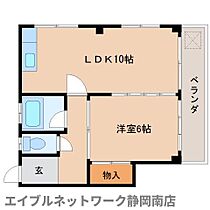 静岡県静岡市駿河区寿町（賃貸マンション1LDK・4階・39.69㎡） その2