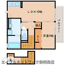 静岡県静岡市駿河区中島（賃貸アパート1LDK・2階・45.58㎡） その2