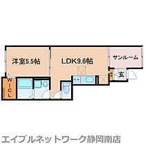 静岡県焼津市西小川3丁目（賃貸アパート1LDK・1階・40.10㎡） その2