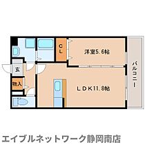 静岡県藤枝市上青島（賃貸マンション1LDK・2階・40.20㎡） その2