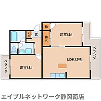 静岡県藤枝市高柳1丁目（賃貸マンション2LDK・3階・50.85㎡） その2