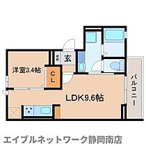 静岡県静岡市駿河区馬渕1丁目（賃貸アパート1LDK・2階・31.51㎡） その2