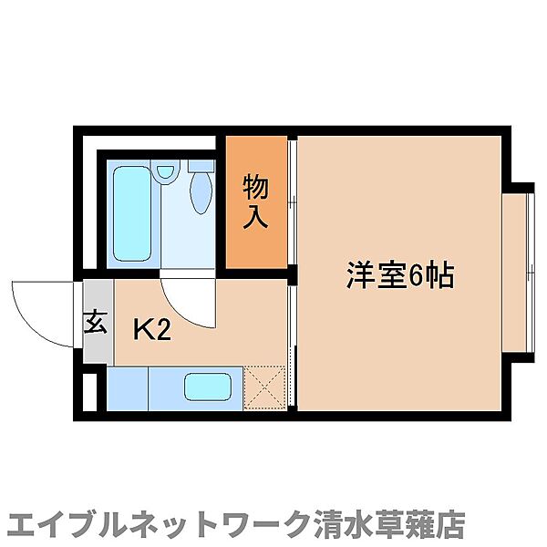 静岡県静岡市清水区草薙3丁目(賃貸マンション1K・3階・19.40㎡)の写真 その2