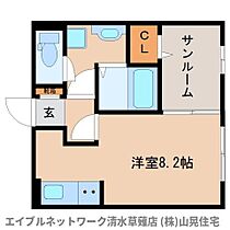 静岡県静岡市駿河区中吉田（賃貸アパート1R・2階・30.06㎡） その2