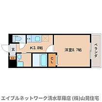 静岡県静岡市清水区草薙2丁目（賃貸マンション1K・1階・31.01㎡） その2