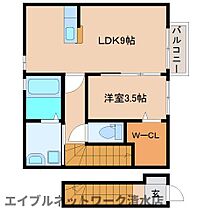 静岡県静岡市清水区追分2丁目（賃貸アパート1LDK・2階・39.34㎡） その2