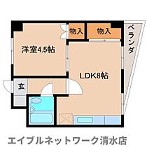 静岡県静岡市清水区入江岡町（賃貸マンション1LDK・4階・35.00㎡） その2