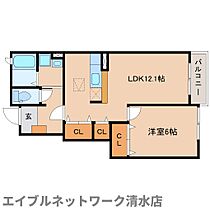 静岡県静岡市清水区袖師町（賃貸アパート1LDK・1階・45.72㎡） その2