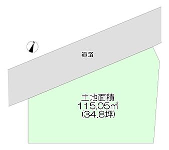 区画図：現況更地！是非直接ご覧になってみませんか？