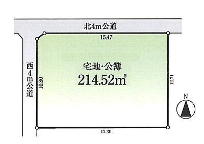 区画図：お好きなハウスメーカー・工務店で自由にご建築頂けます！