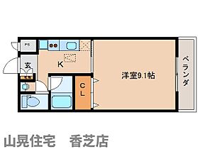 奈良県香芝市田尻（賃貸マンション1K・3階・28.80㎡） その2