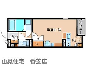 奈良県香芝市瓦口（賃貸アパート1R・2階・26.50㎡） その2