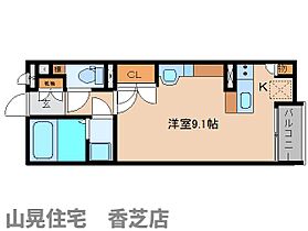 奈良県香芝市瓦口（賃貸アパート1R・1階・26.50㎡） その2