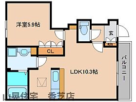 奈良県北葛城郡広陵町大字疋相（賃貸アパート1LDK・1階・42.78㎡） その2