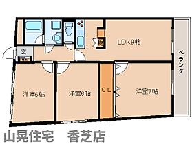 奈良県香芝市良福寺（賃貸マンション3LDK・2階・71.08㎡） その2