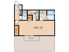 ロイヤルコートB棟 102 ｜ 奈良県大和高田市大字築山136-9（賃貸アパート1K・1階・32.63㎡） その2