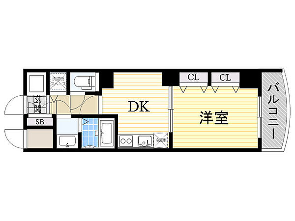 大阪府大阪市北区本庄東１丁目(賃貸マンション1DK・15階・30.15㎡)の写真 その2