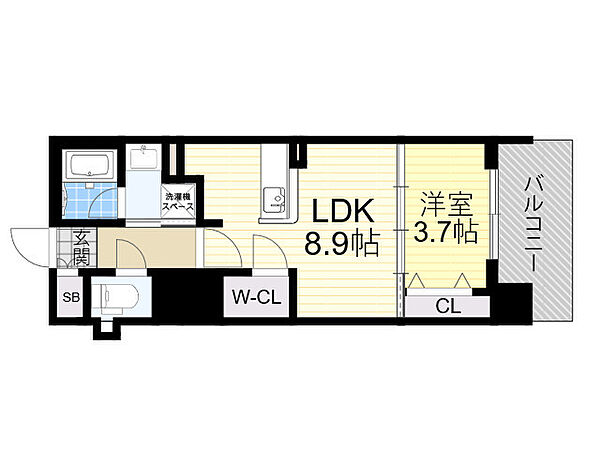 RJRプレシア南堀江 402｜大阪府大阪市西区南堀江２丁目(賃貸マンション1LDK・4階・34.50㎡)の写真 その2