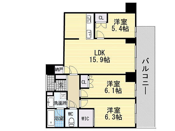 グランドメゾン新梅田タワー ｜大阪府大阪市北区大淀南２丁目(賃貸マンション3LDK・28階・74.86㎡)の写真 その2