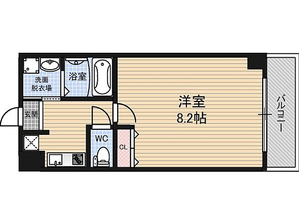 大阪府大阪市福島区野田３丁目(賃貸マンション1K・6階・24.38㎡)の写真 その2