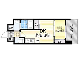 大阪府大阪市西区川口３丁目3番7号（賃貸マンション1DK・11階・24.35㎡） その2