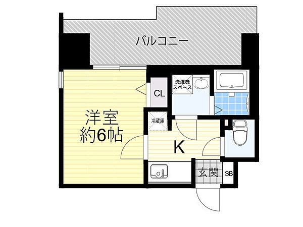 エスリードレジデンス梅田グランゲート 1213｜大阪府大阪市北区豊崎６丁目(賃貸マンション1K・12階・22.12㎡)の写真 その2