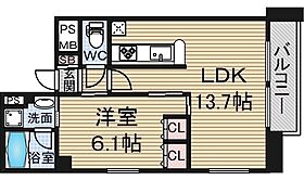 ベルフェリーク天満橋  ｜ 大阪府大阪市北区天満２丁目（賃貸マンション1LDK・12階・44.58㎡） その2