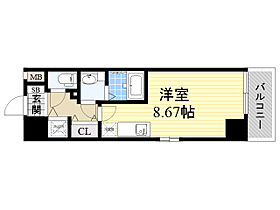 大阪府大阪市北区大淀南１丁目10番5号（賃貸マンション1R・13階・24.46㎡） その2